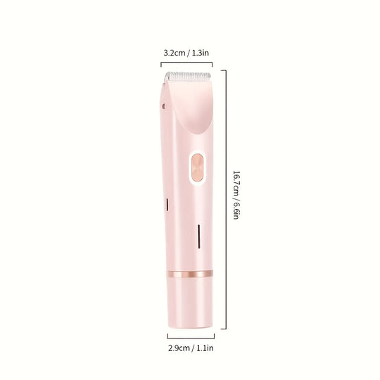 SilkTrim | Rasierer für Frauen - Doppelkopf-Präzision und USB-Aufladung