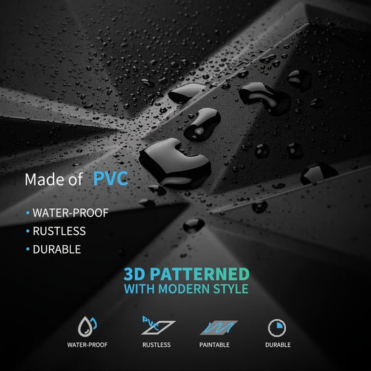 DiamondWall | 3D Wandpaneele – Geometrischer Diamant-Effekt