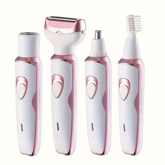 LuxeCare | Wiederaufladbarer Damenrasierer – Sanfte 4-in-1 Pflege überall