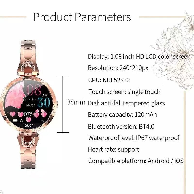 AquaFit | Wasserdichte Fitness Smartwatch