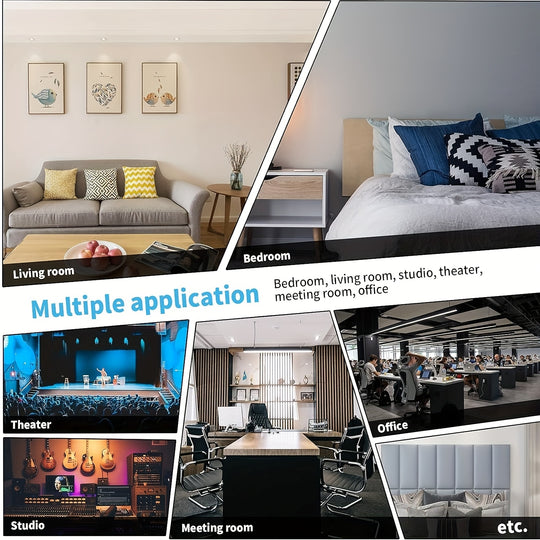WallSoft | 3D wall panels set of 5 - Soft padded & self-adhesive