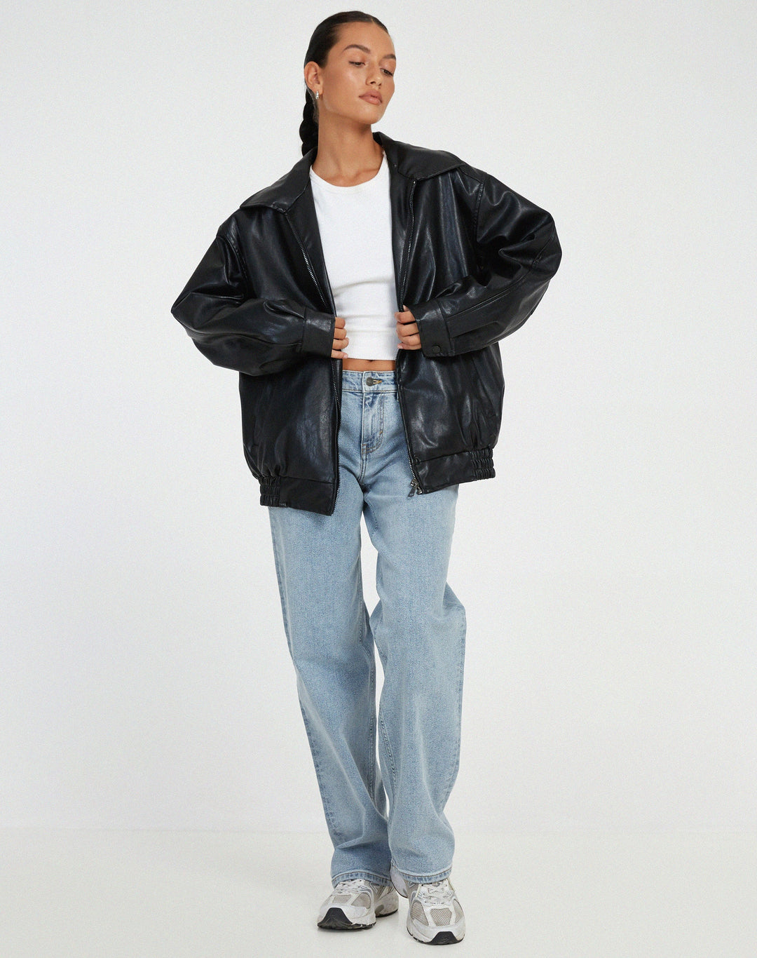 Variant image for Trendige PU-Lederjacke Damen – Stilvolle Jacke für Bequemen Tragekomfort-6