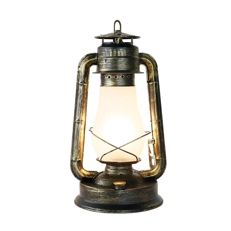 BronzeBlaze | Antike Tischlampe im Kerosin-Stil