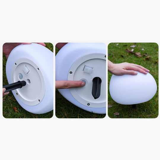 GartenHalo | Sphärische LED-Leuchte mit Solarenergie