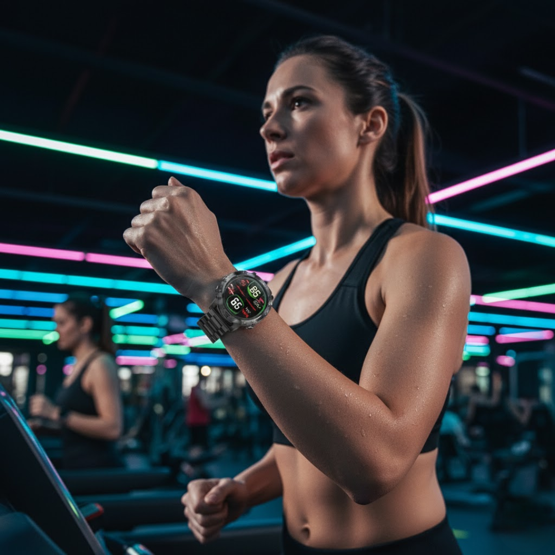 BioMonitor | EKG Smartwatch – Blutdruck, Zucker & Fitness-Tracking