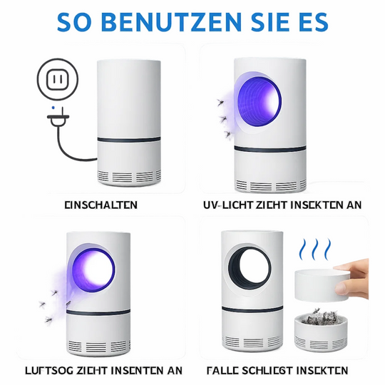 BugAway | Elektrische UV-Fliegenfalle für Innen & Außen