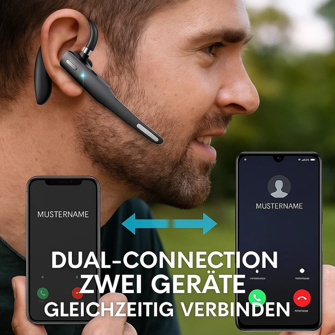 ClearCom | Kabelloses Trucker-Bluetooth-5.1-Ohrhörer-Headset