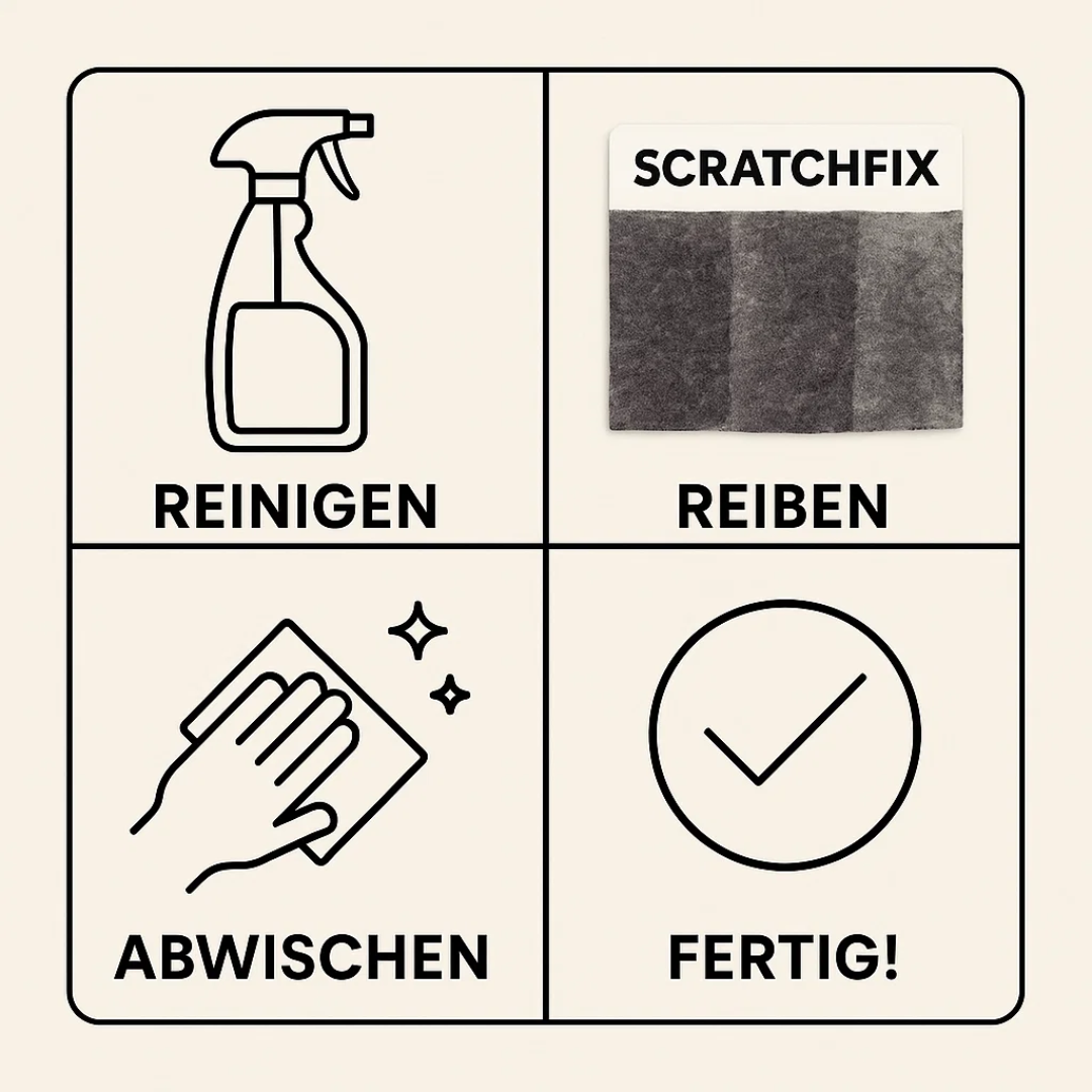 ScratchFix | Nano-Reparaturtuch für Autokratzer – 2 Stück