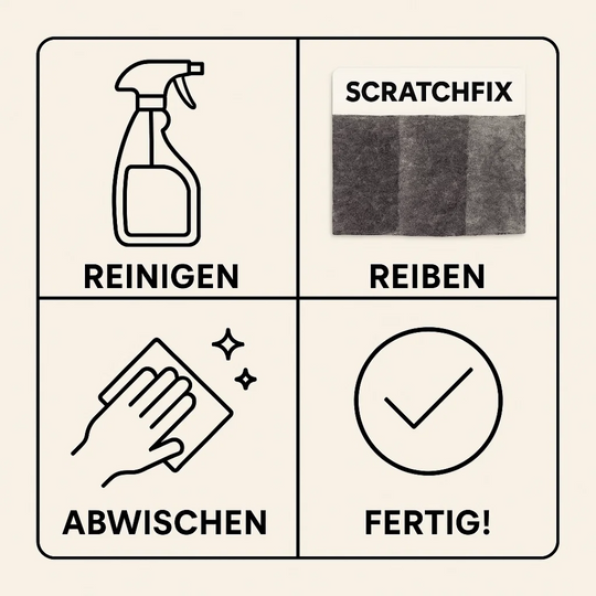 ScratchFix | Nano-Reparaturtuch für Autokratzer – 2 Stück