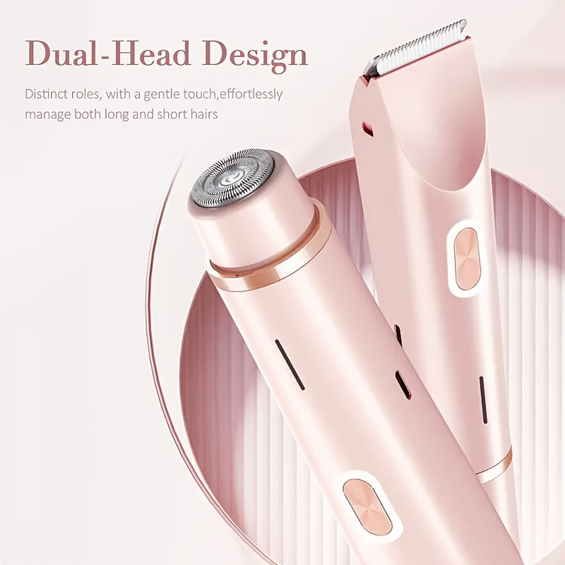 SilkTrim | Rasierer für Frauen - Doppelkopf-Präzision und USB-Aufladung