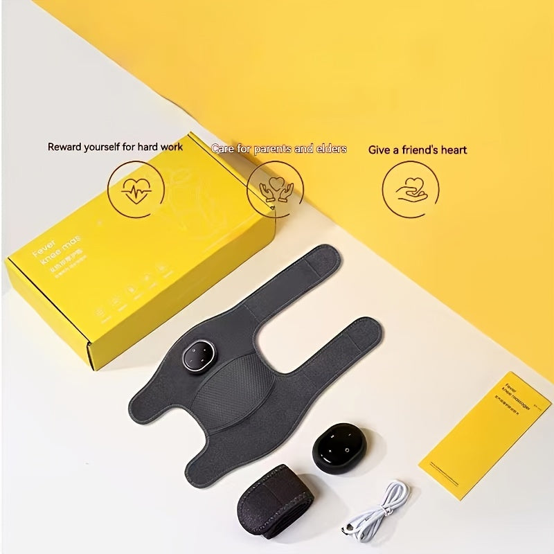 ThermaFlex | Heizbandage – 3-in-1 Wärme & Vibration für Knie, Schulter, Ellbogen