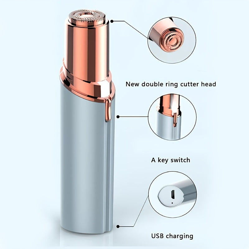 BareBloom | Gesichtshaarentferner für Frauen - schmerzfrei & wiederaufladbar über USB