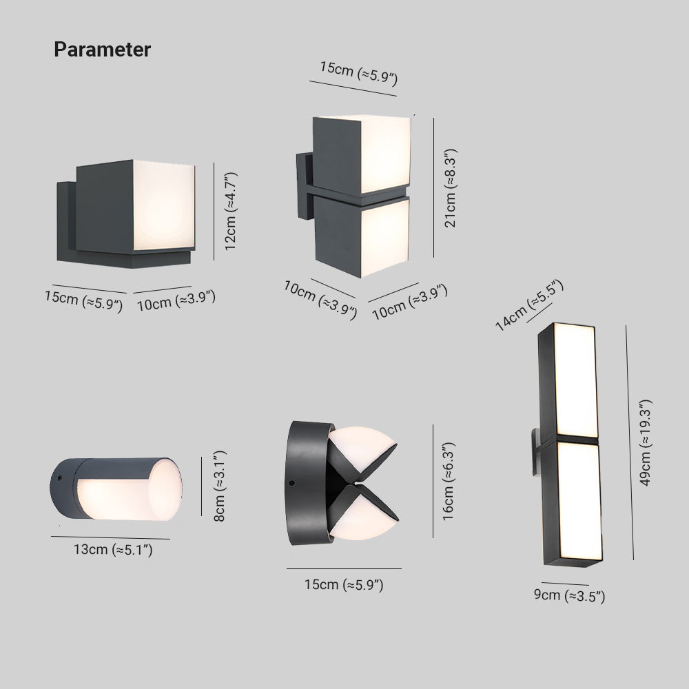 BoxGlow | Elegante Geometrische Wandleuchte