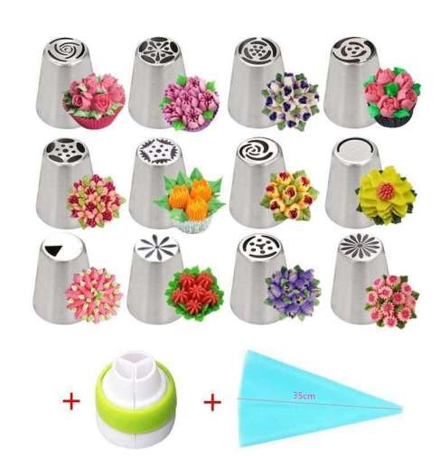 BakeBloom | Tulpentüllen Set – Für Kreative Tortendekorationen