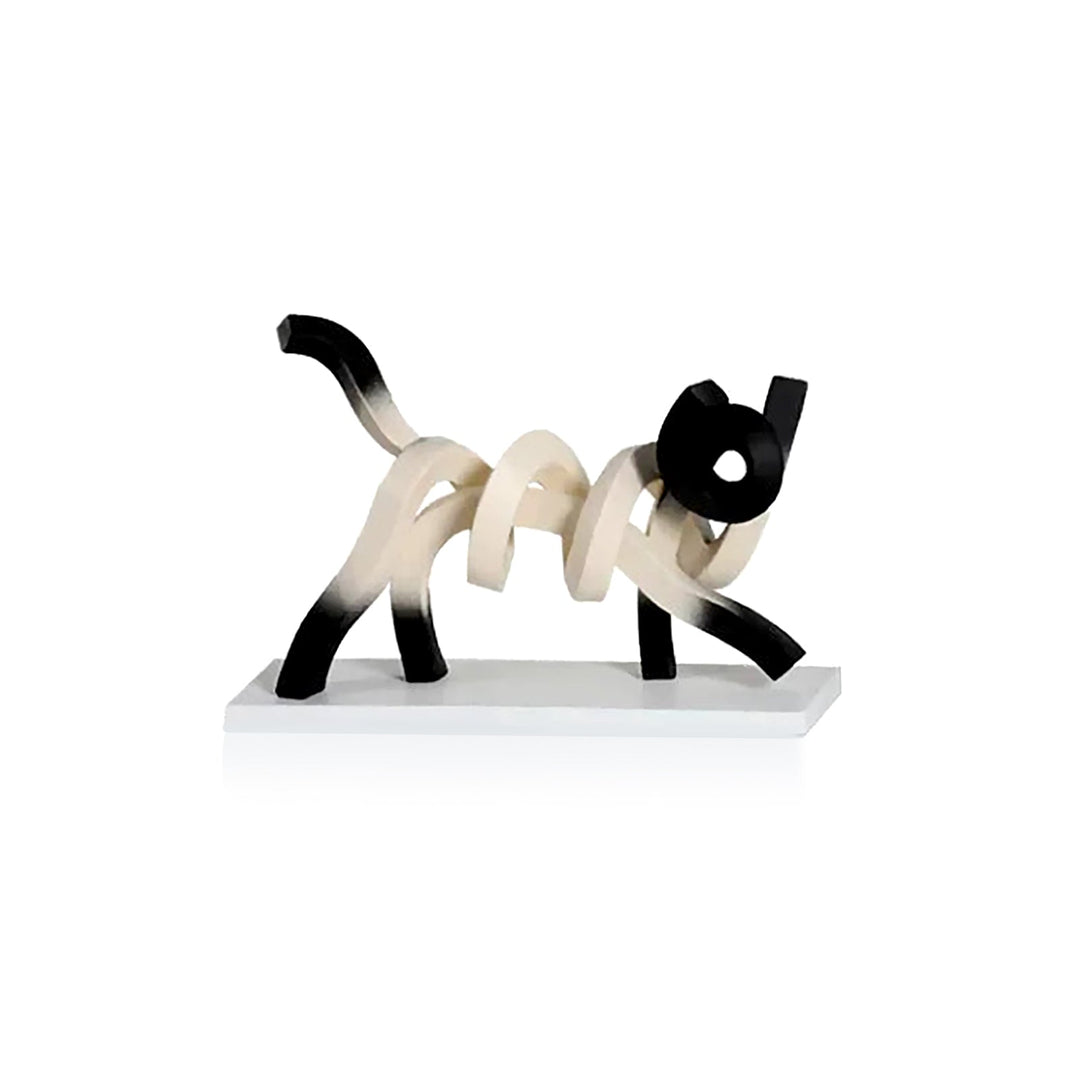 TwistCat | Abstrakte Siamkatzen-Skulptur in Harz