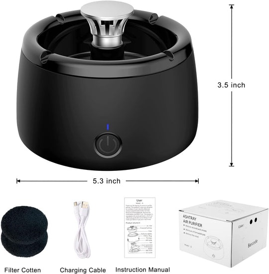 AirClean | Elektrischer Rauchfreier Aschenbecher mit Luftreinigung4
