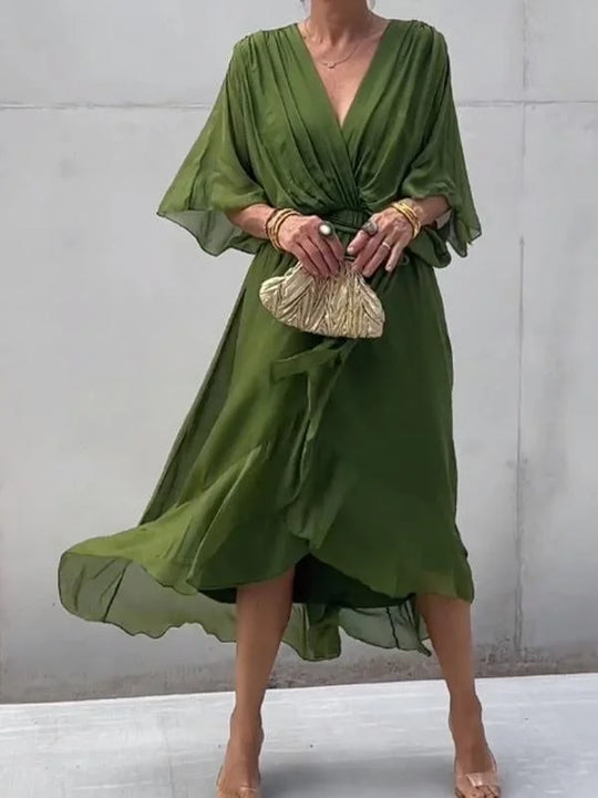 Alena | Damen Elegante luftigekleid |Maxi1