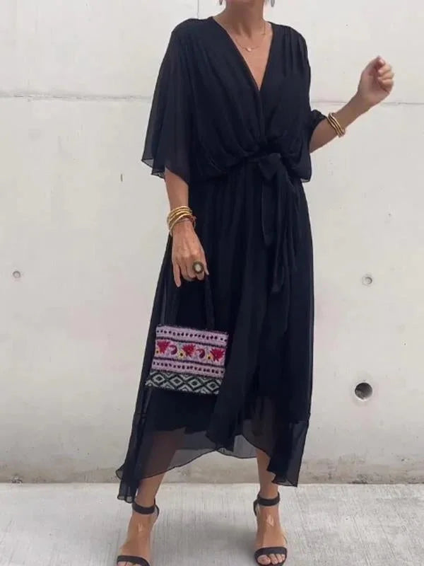 Alena | Damen Elegante luftigekleid |Maxi5
