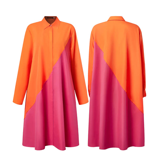 Antonia | Damen Langarm BlusenKleid | Midi3