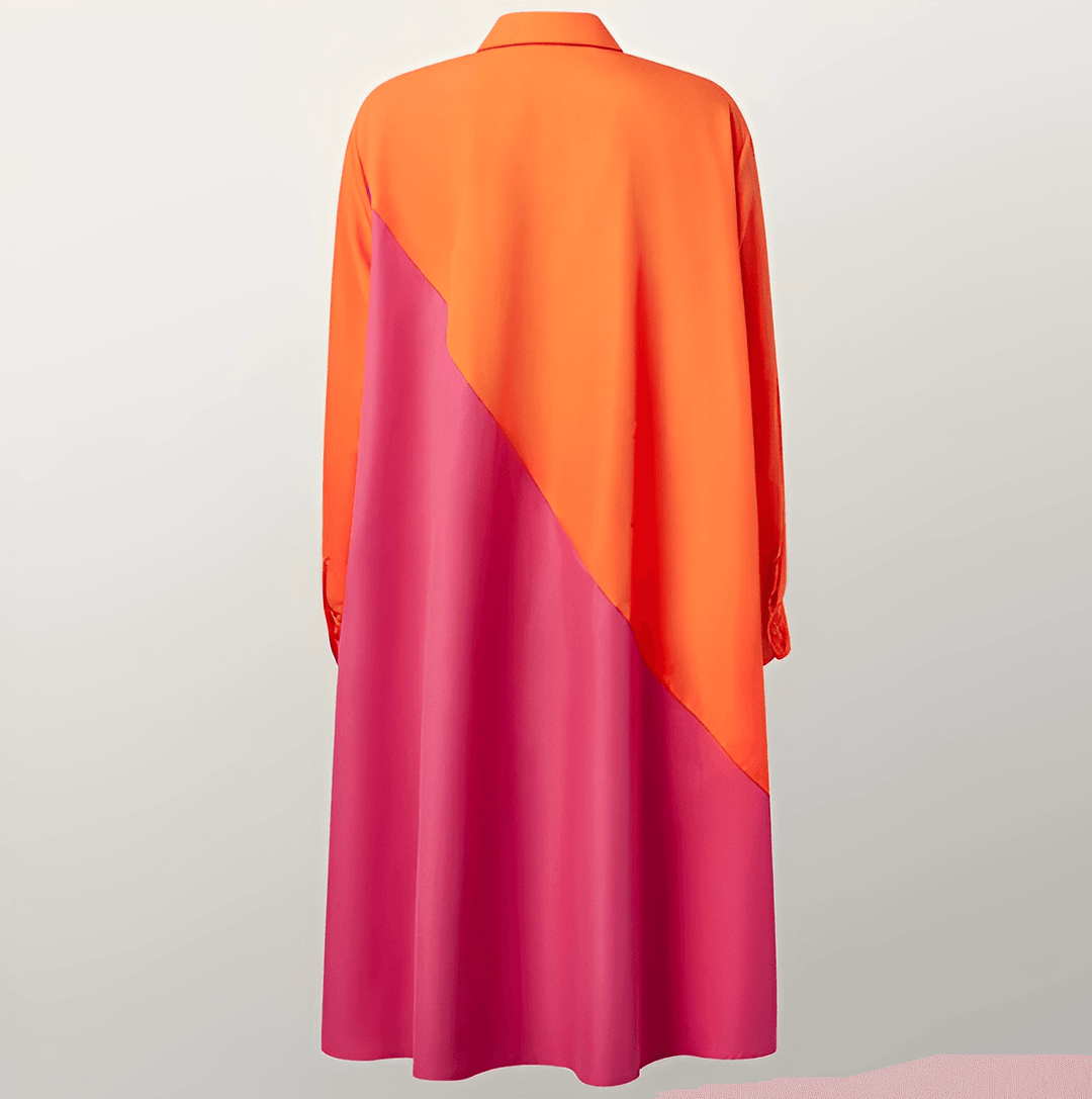 Antonia | Damen Langarm BlusenKleid | Midi5