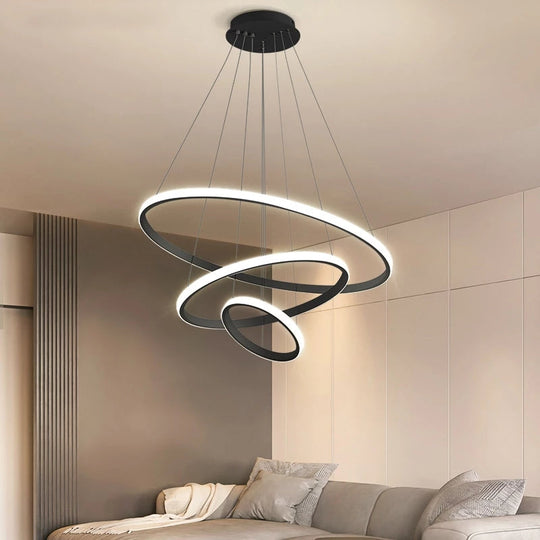 HaloForm | Elegante LED-Deckenleuchte mit 3 Ringen