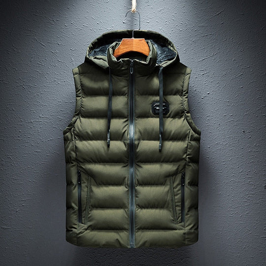 Variant image for Ettorio Herren Weste Schwarz - Premium Winterweste aus Baumwolle, Wolle und Polyester-1
