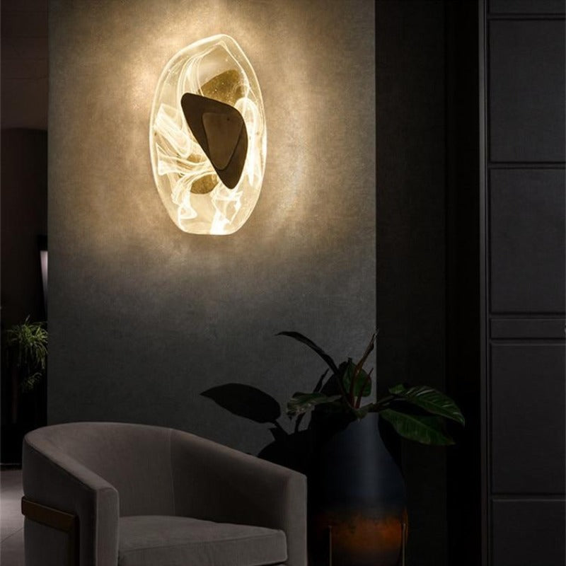 AuraGlass | Moderne Kunstglas-Wandleuchte1