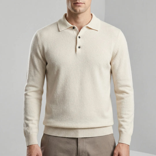 Aurelin - Langarm Polohemd Slim Fit Decorique.de