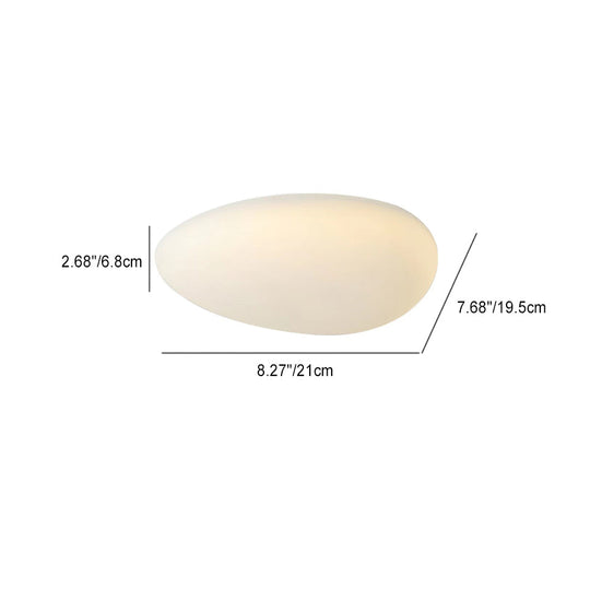 CalmaStone | Runde LED-Deckenleuchte in Kieseloptik