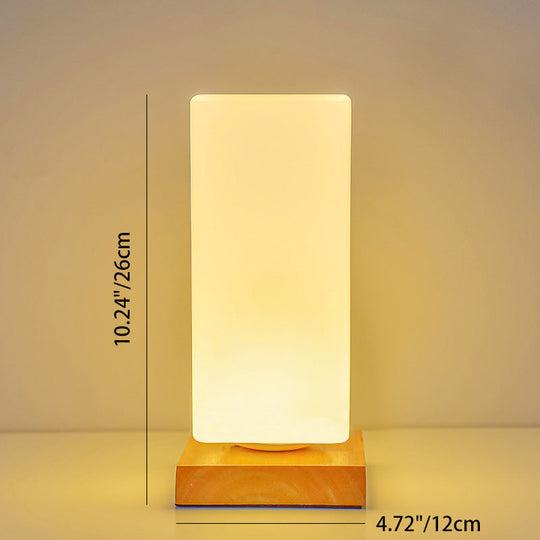 NordLumen | Skandi Zylinderlampe aus Holz & Glas