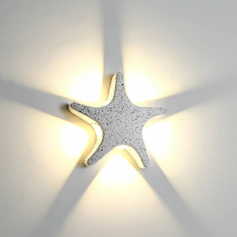 StarShell | Kreative LED-Wandleuchte für Außenbereiche