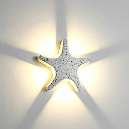 StarShell | Kreative LED-Wandleuchte für Außenbereiche