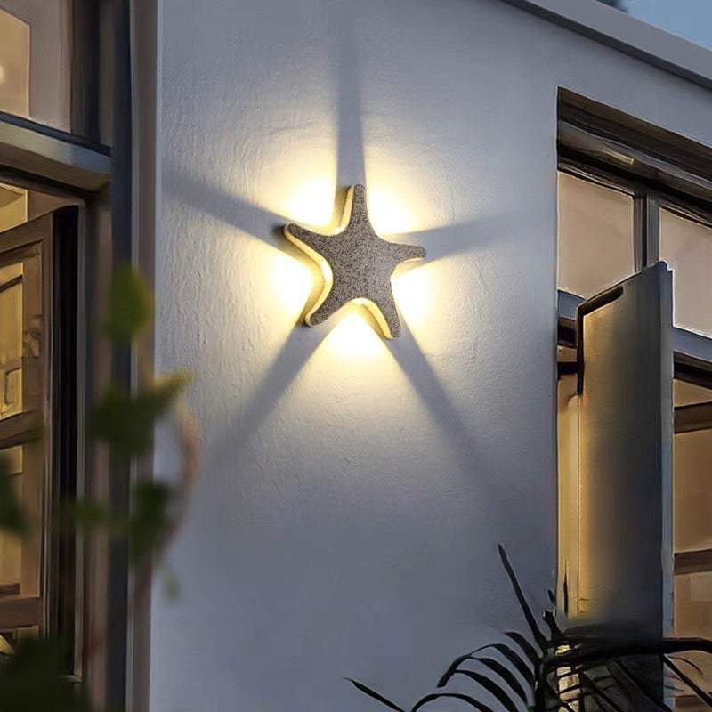 StarShell | Kreative LED-Wandleuchte für Außenbereiche