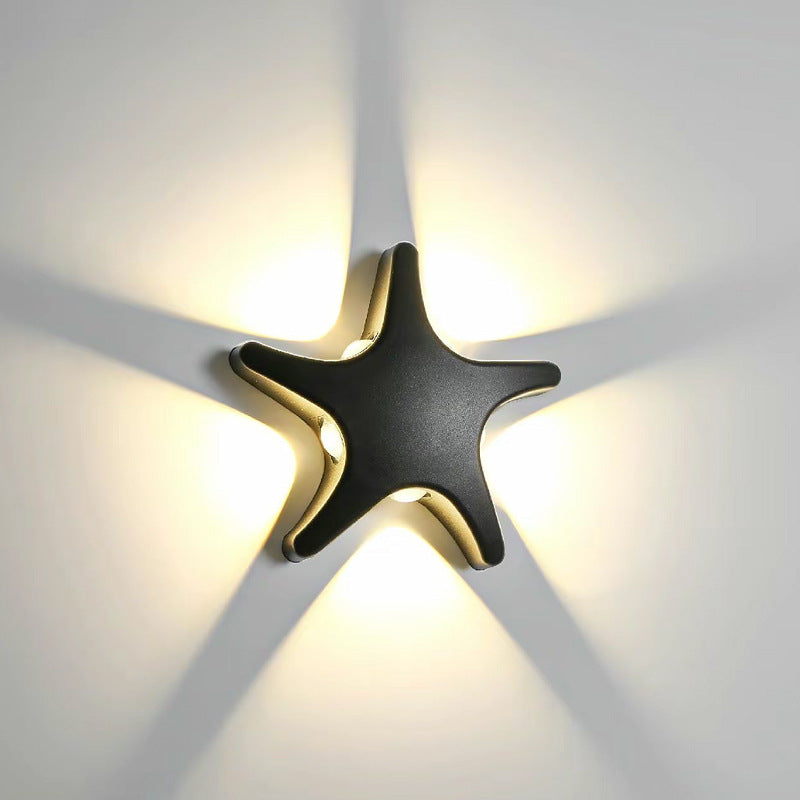 StarShell | Kreative LED-Wandleuchte für Außenbereiche