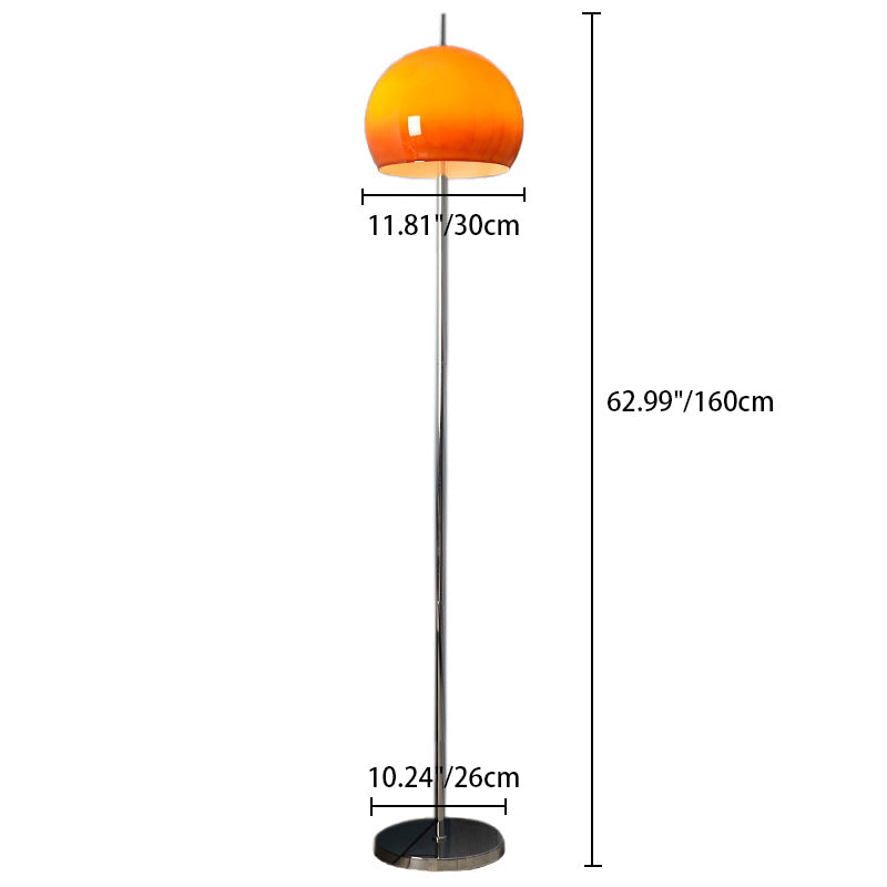 ModiTwin | Moderne Mid-Century Pilz Runde Eisen Acryl 2-Licht Stehlampe Für Wohnzimmer