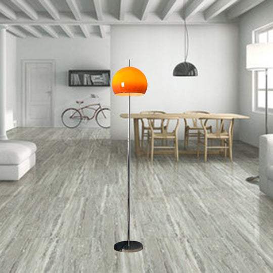ModiTwin | Moderne Mid-Century Pilz Runde Eisen Acryl 2-Licht Stehlampe Für Wohnzimmer