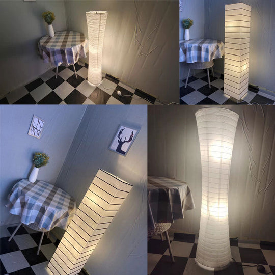 SomaGlow | Design-Stehleuchte aus Papier für Wohnzimmer