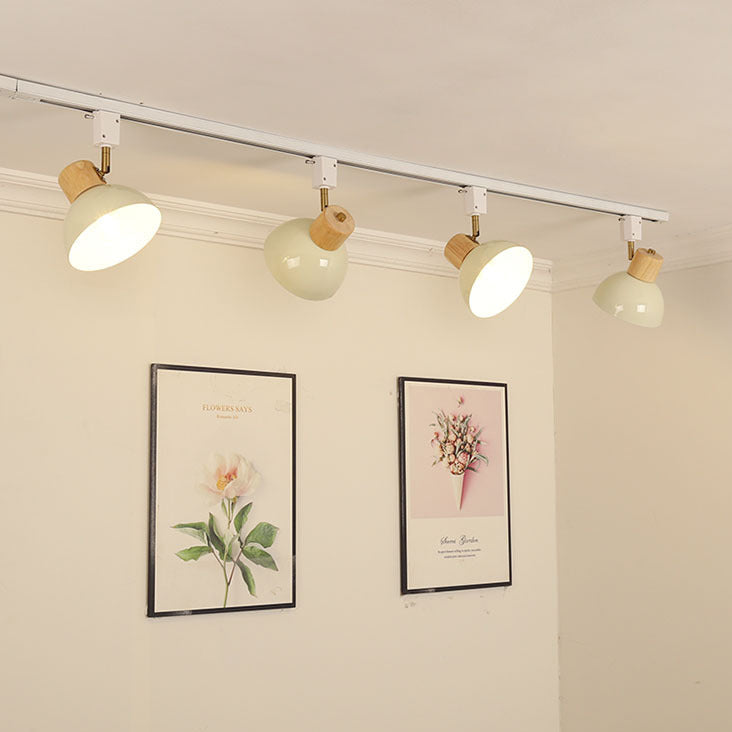 NordRail | Verstellbare Deckenleuchte aus Holz & Eisen