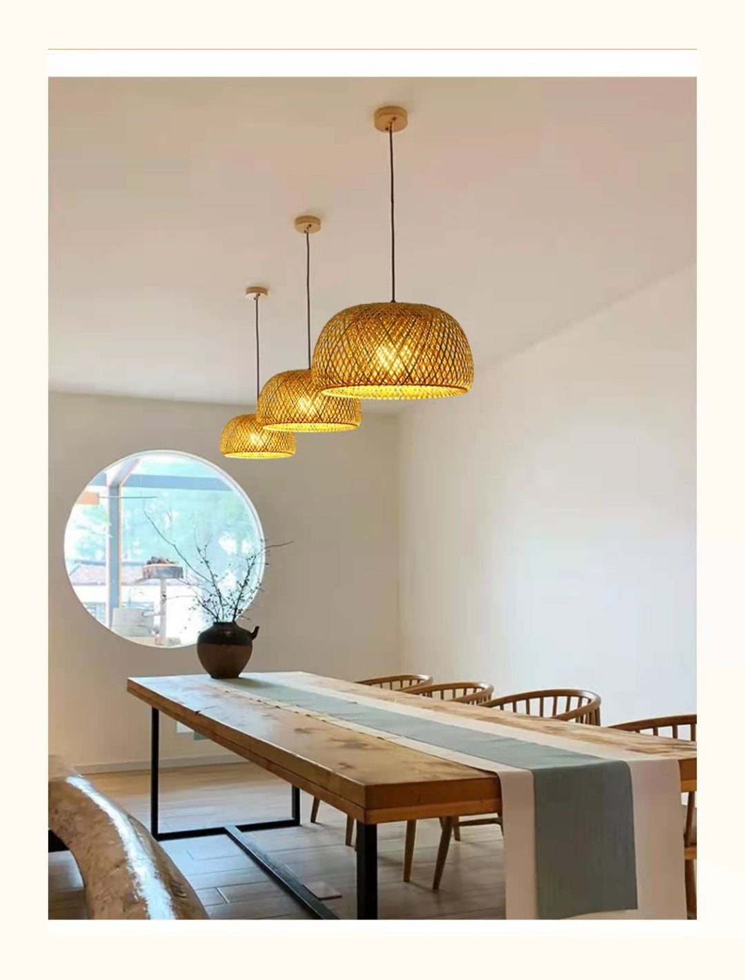 BambuLuxe | Handgeflochtene Bambuslampe mit Stil