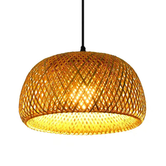 BambuLuxe | Handgeflochtene Bambuslampe mit Stil