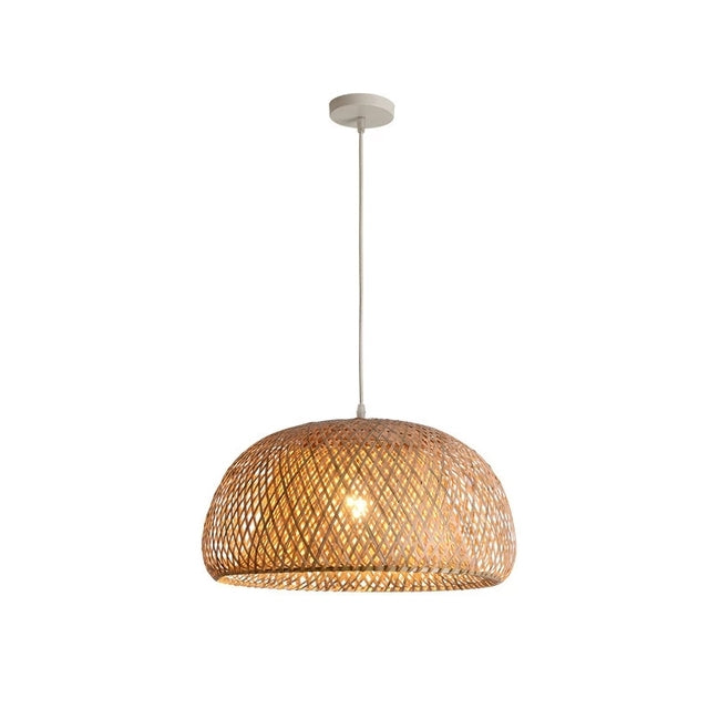 BambuLuxe | Handgeflochtene Bambuslampe mit Stil