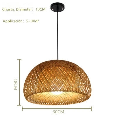 BambuLuxe | Handgeflochtene Bambuslampe mit Stil