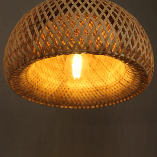 BambuLuxe | Handgeflochtene Bambuslampe mit Stil