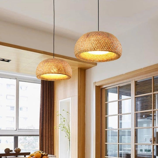 BambuLuxe | Handgeflochtene Bambuslampe mit Stil