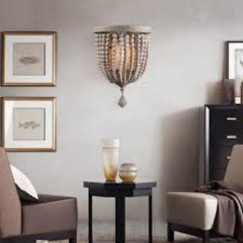 BeadShade | Handgefertigte Perlen-Wandleuchte1