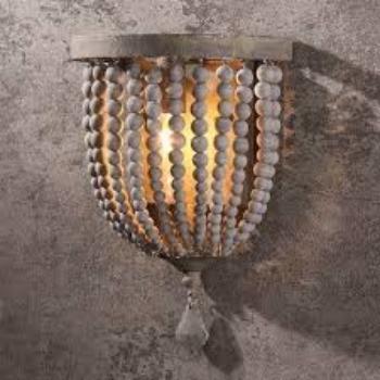 BeadShade | Handgefertigte Perlen-Wandleuchte2