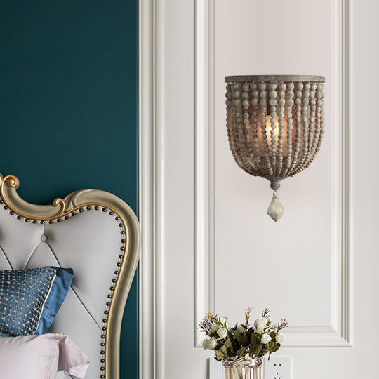 BeadShade | Handgefertigte Perlen-Wandleuchte3