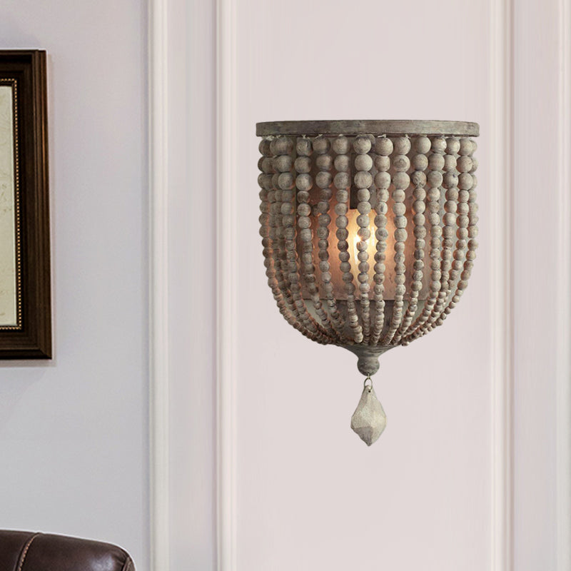 BeadShade | Handgefertigte Perlen-Wandleuchte5