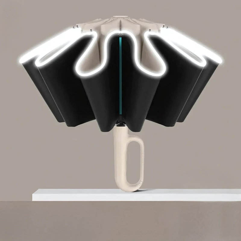 AutoScreen | Automatischer Regenschirm mit Haken & UV-Schutz