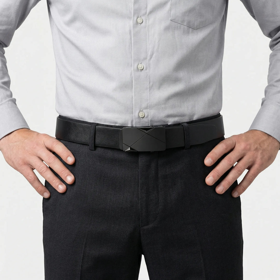 Beltique - Automatikgürtel Mit Modernem Schnalle Schwarz Decorique.de